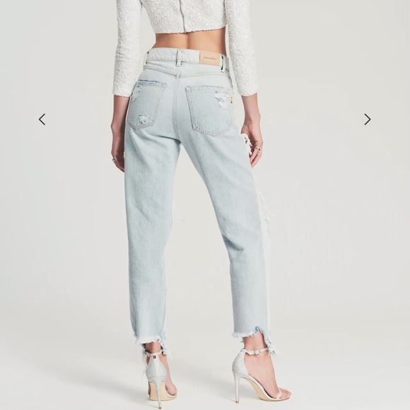 Retrofete Maggie two tone distressed jeans light wash 24 - Picture 6 of 12